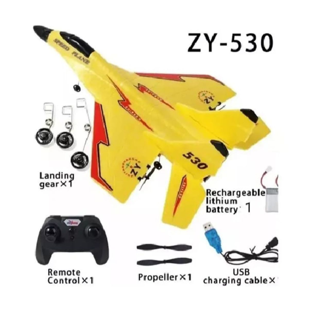 GENERICO - Avión RC ZY-530 Pro Jet de Combate