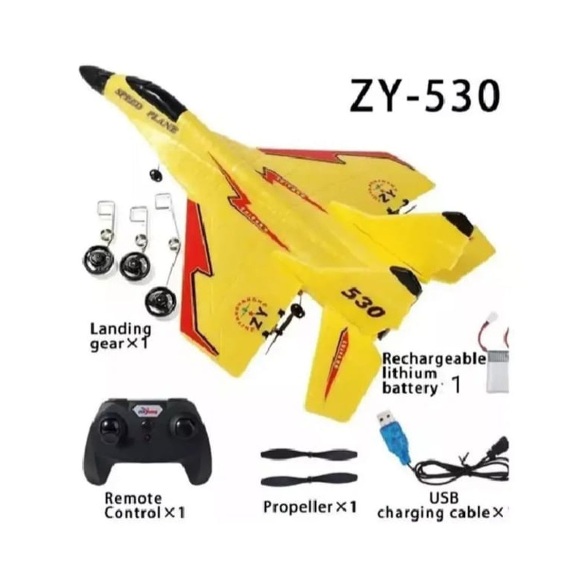 GENERICO - Avión RC ZY-530 Pro Jet de Combate