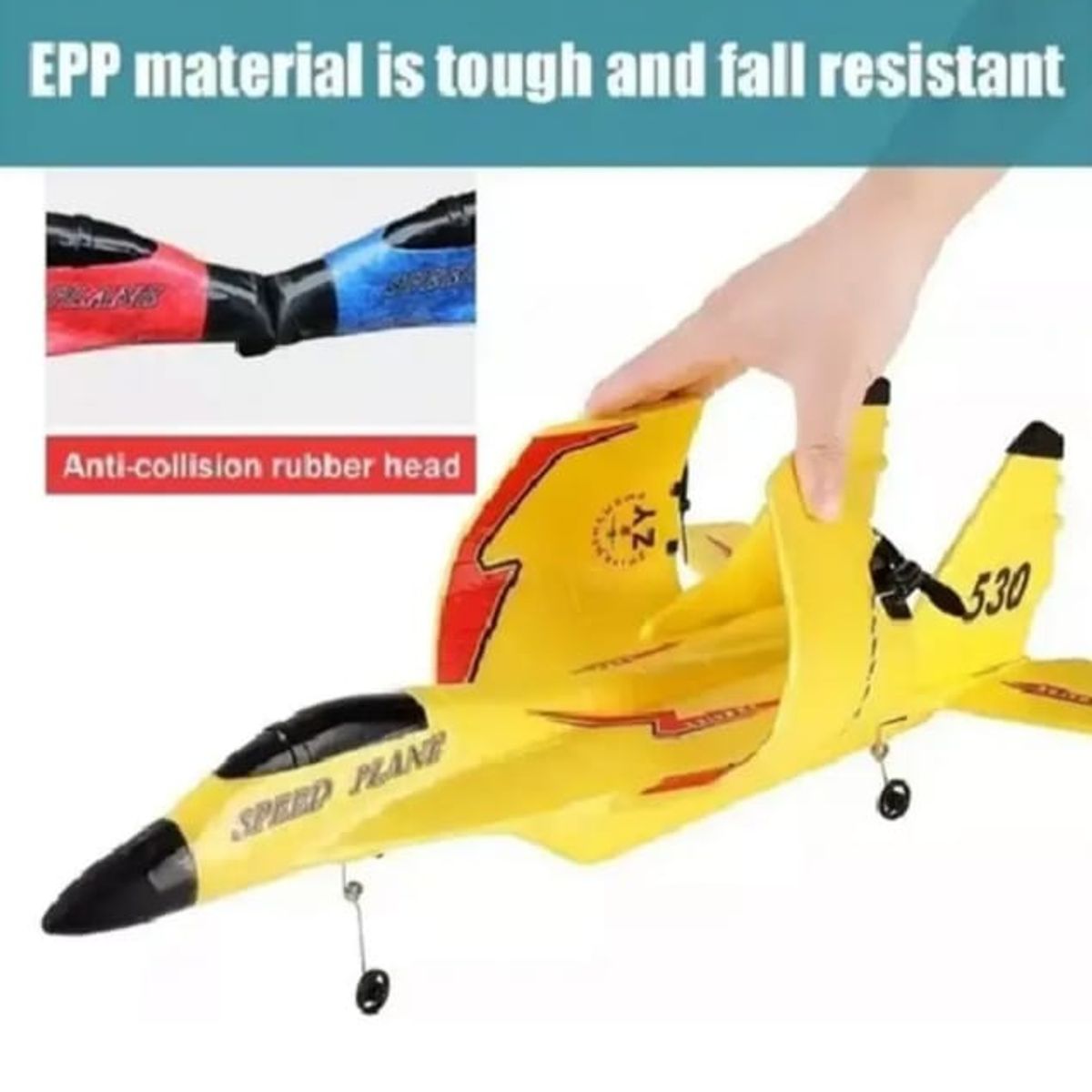 GENERICO - Avión RC ZY-530 Pro Jet de Combate