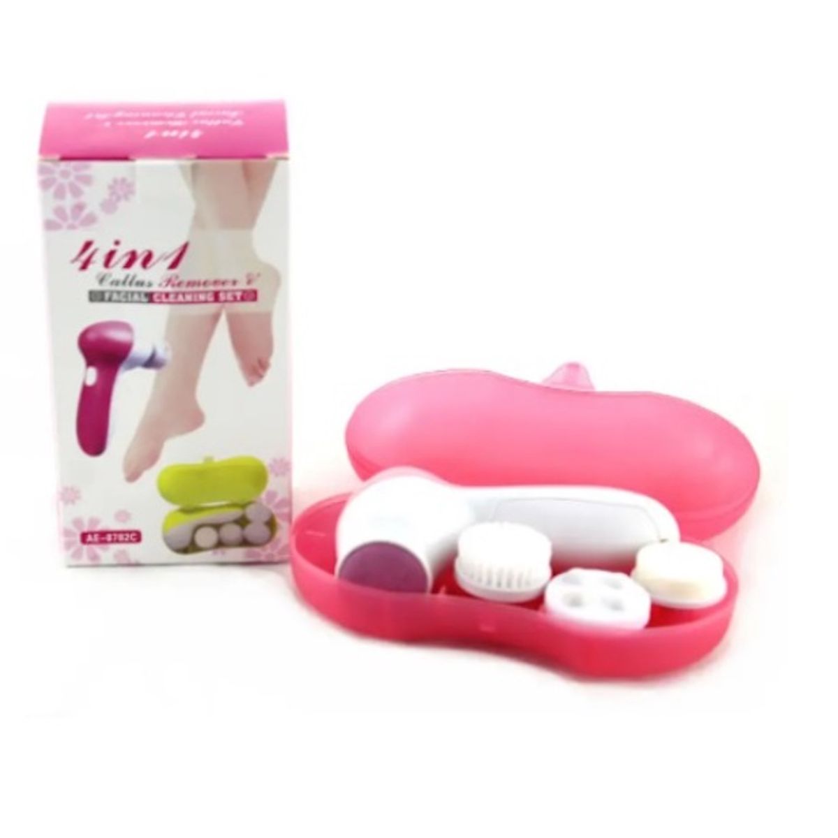 GENERICO - Masajeador 4 En 1 Facial Blanco (pilas)