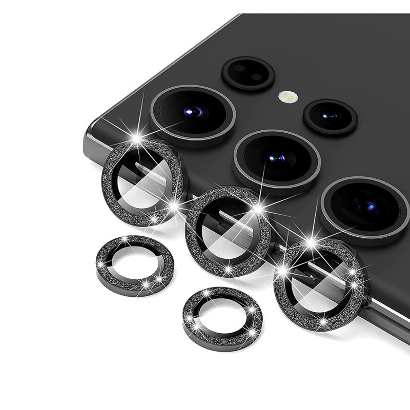 JOIGO - Protector De Lente De Camara Para Samsung S23 Ultra Brillo Negro