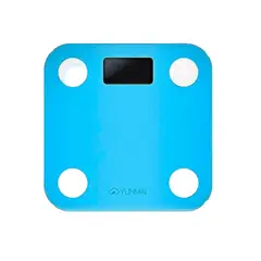 YUNMAI - Balanza Pesa Digital Baño Inteligente Bluetooth Celeste