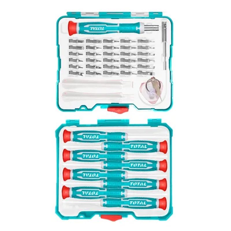 TOTAL TOOLS - Set Destornilladores De Precisión 45 Piezas Total Tacsd30456