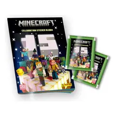 PANINI COMICS - Pack Álbum + 24 Sobres Minecraft 15° Aniversario