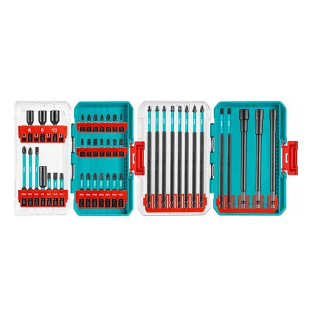TOTAL TOOLS - Set Puntas Impacto Taladro 44 Pcs Total Tacsdl24408