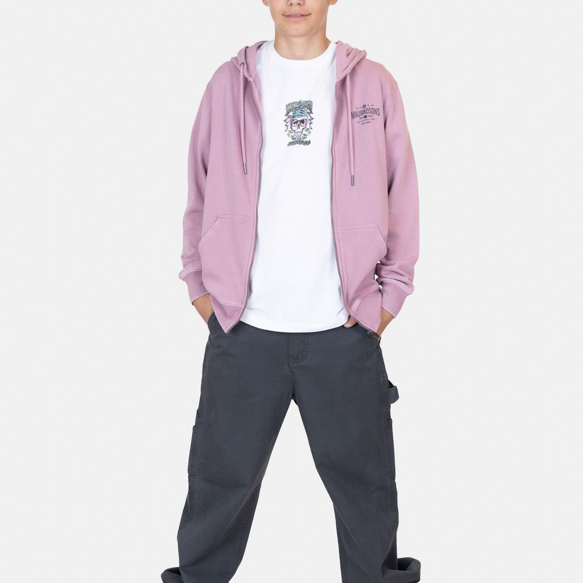 MAUI AND SONS - Poleron FZ  Azyra Burdeo Infantil Maui And Sons - Burdeos