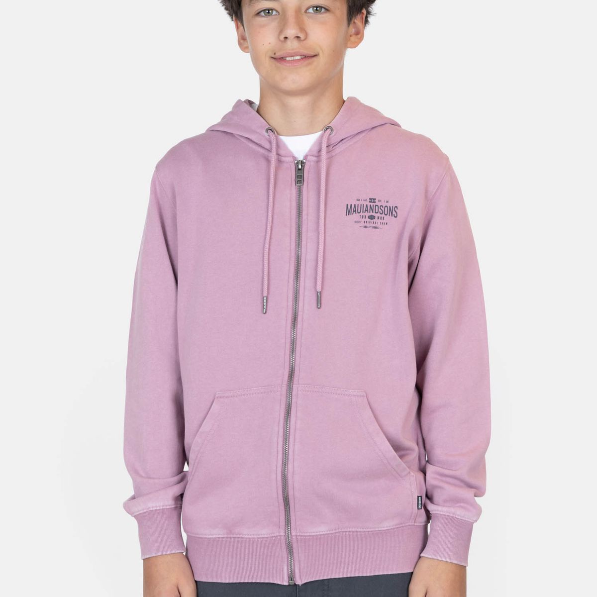 MAUI AND SONS - Poleron FZ  Azyra Burdeo Infantil Maui And Sons - Burdeos