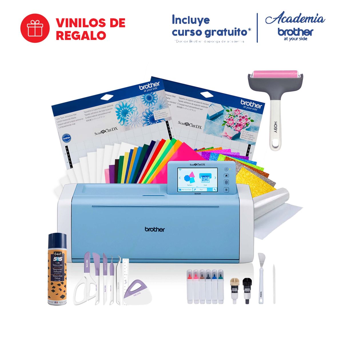BROTHER - Plotter de Corte Brother SDX225 + Rodillo + Adhesivo 505 + Nicapa