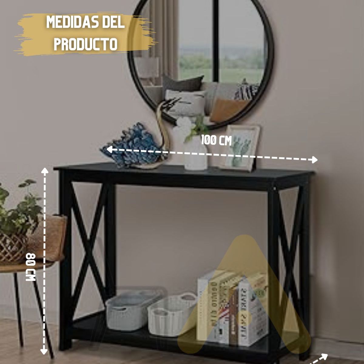 HABITA2 CHILE - ARRIMO BLACK COQUIX MDF 100X80X30