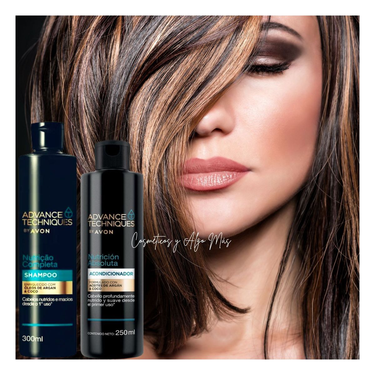 AVON - Kit Advance Techniques shampoo y acondicionador NUTRICION COMPLETA