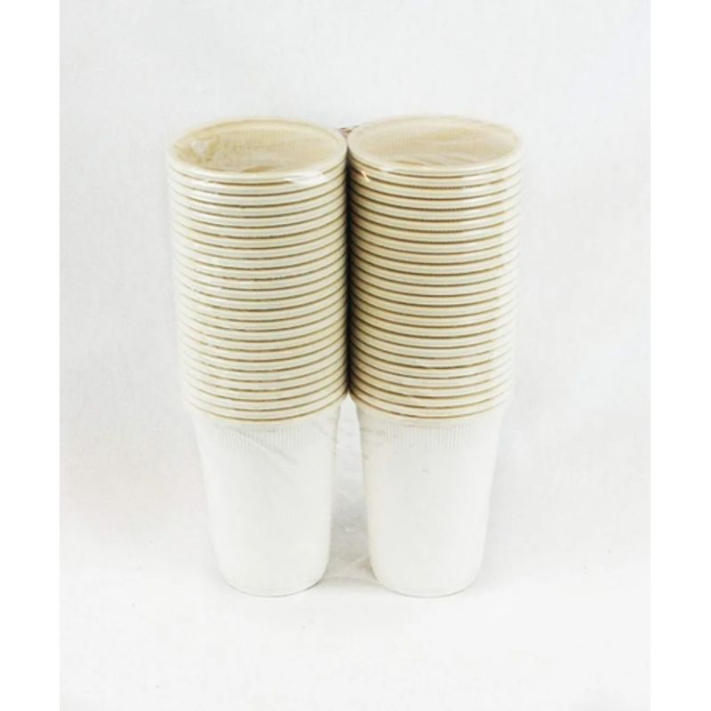 ECOSOULIFE - Set De 50 Vasos Ecosoulife 100% Ecológicos Desechables 237ml