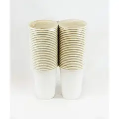 ECOSOULIFE - Set De 50 Vasos 100% Ecológicos Desechables 237ml