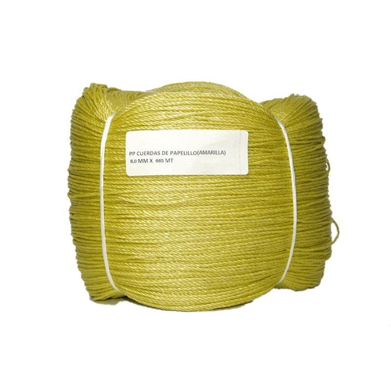 GENERICO - CUERDA DE PAPELILLO PP 8 MM X 665 MT (10 KGS) APROX