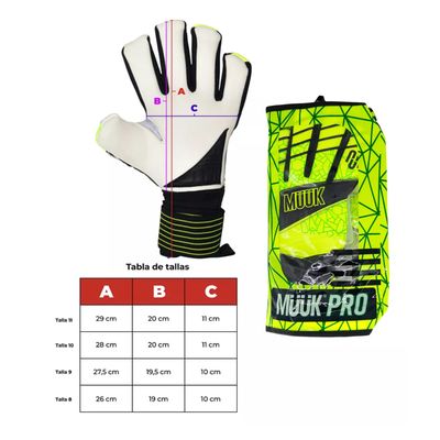 Imagen 2 del producto Guantes Arquero Futbol Pro Latex Aleman Alto Rendimient