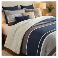 Cubrecama Sherpa 1.5 Plazas - Gris Matiz M954