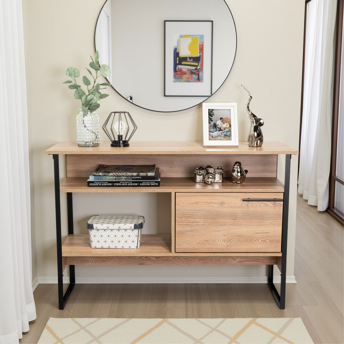 TUHOME - Arrimo 1 Puerta Magnum 80X120X35 Cm Miel