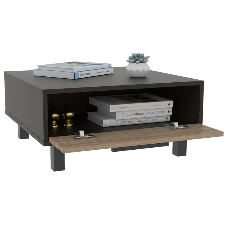 TUHOME - Mesa De Centro Kaia 283X60X60 Cm Wengue Y Miel