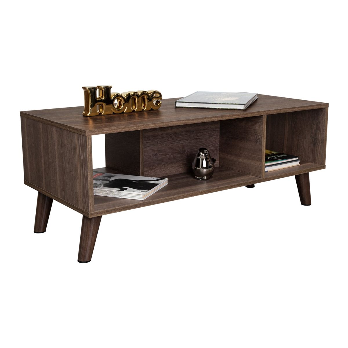 TUHOME - Mesa De Centro Cincinatti 40X1011X47 Cm Coñac