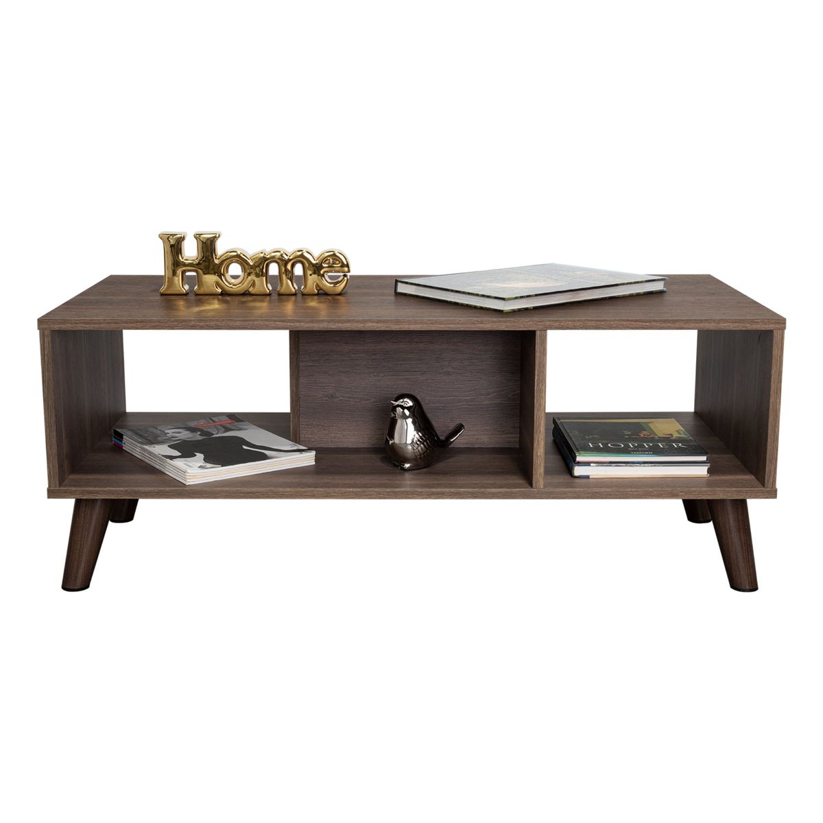 TUHOME - Mesa De Centro Cincinatti 40X1011X47 Cm Coñac