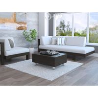 Mesa De Centro Extensible Negro 54.5x80x54.5 cm