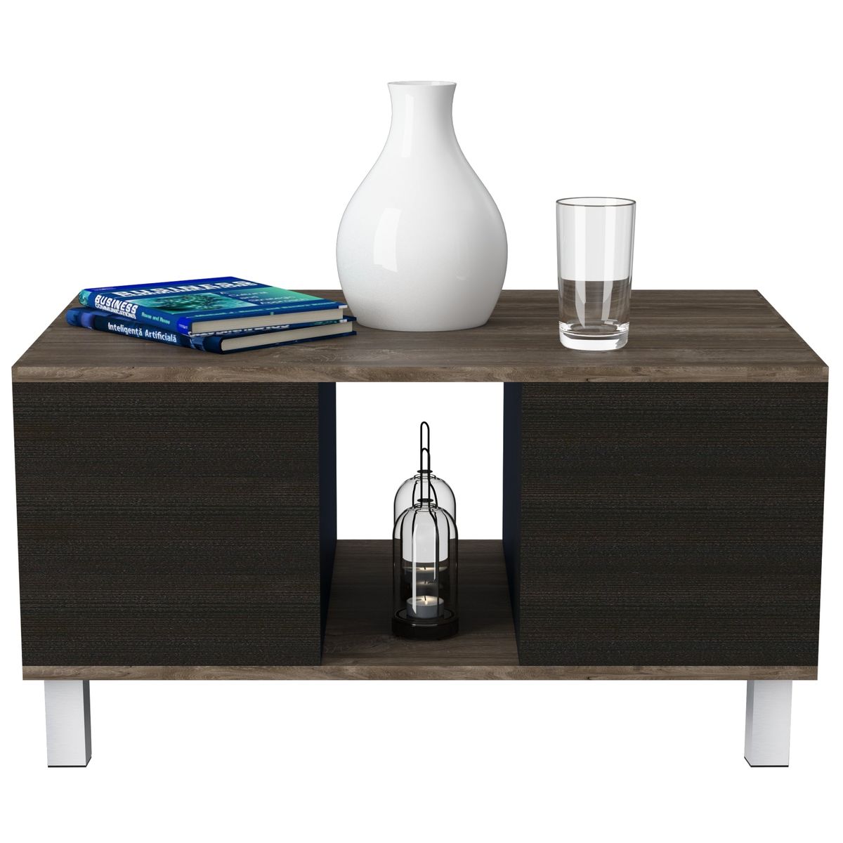 TUHOME - Mesa De Centro Bellagio 42X79X52 Cm Siena Y Wengue