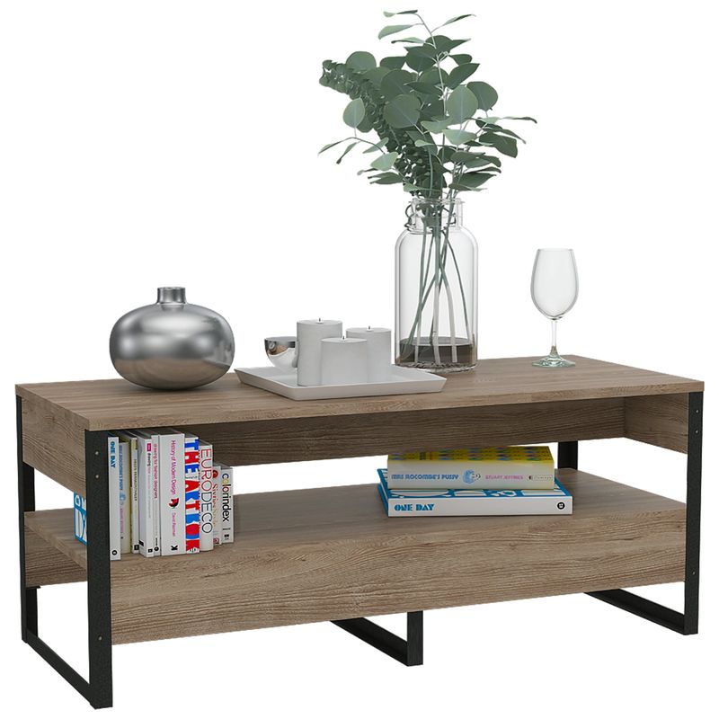 TUHOME - Mesa De Centro Magnum 407X98X406 Cm Miel