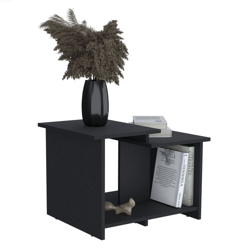 TUHOME - Mesa De Centro Wema 42X60X45 Cm Wengue