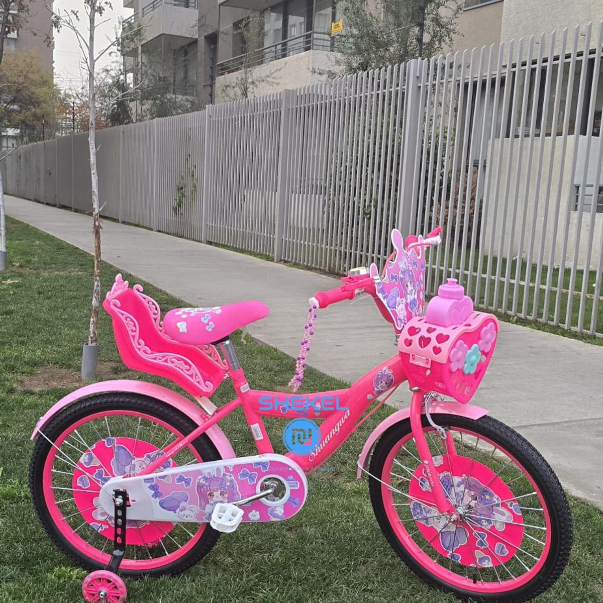 GENERICO - Bicicleta Infantil Fucsia Bike Aro 20 Niña Cod 108 Bike