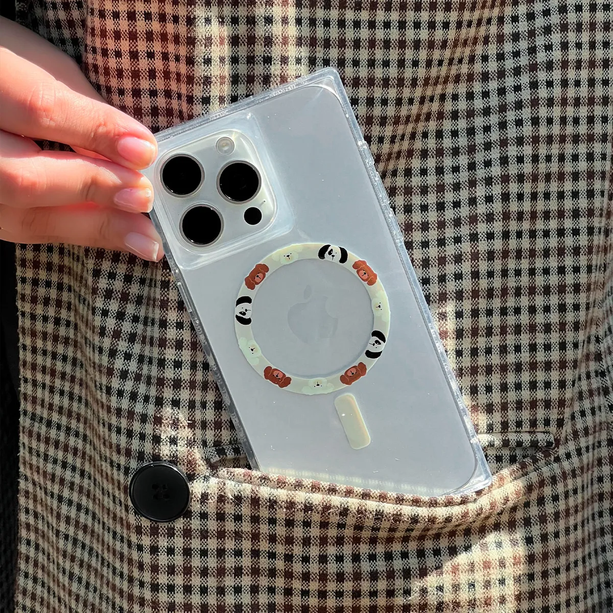 KBOD - Carcasa Para Teléfonos Kbod Blox Pet A90 Diseños Cabezas Perritos Para iPhone 16 Pro