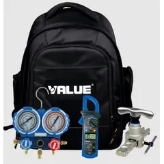 TVALUE - KIT MOCHILA CON HERRAMIENTAS HVAC REFRIGERACION Y CLIMATIZACION