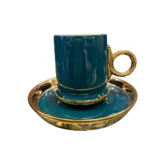 GENERICO - Set de tazas de café verdedorado