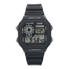 CASIO - Reloj caballero AE-1200WH-1AV correa resina negro
