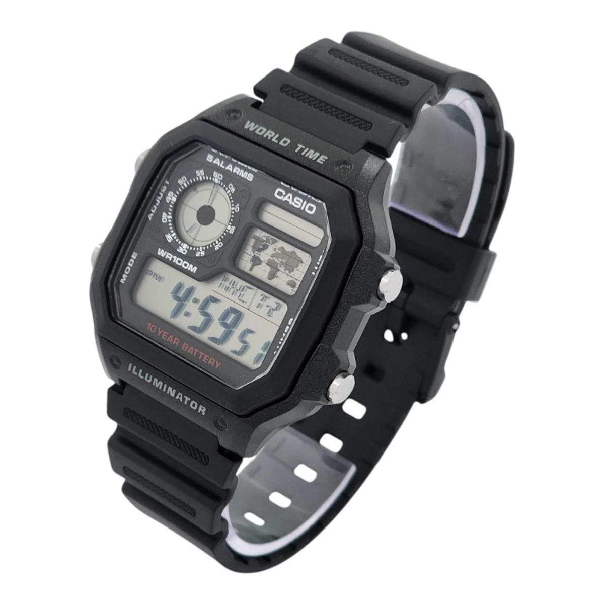 CASIO - Reloj Casio caballero AE-1200WH-1AV correa resina negro