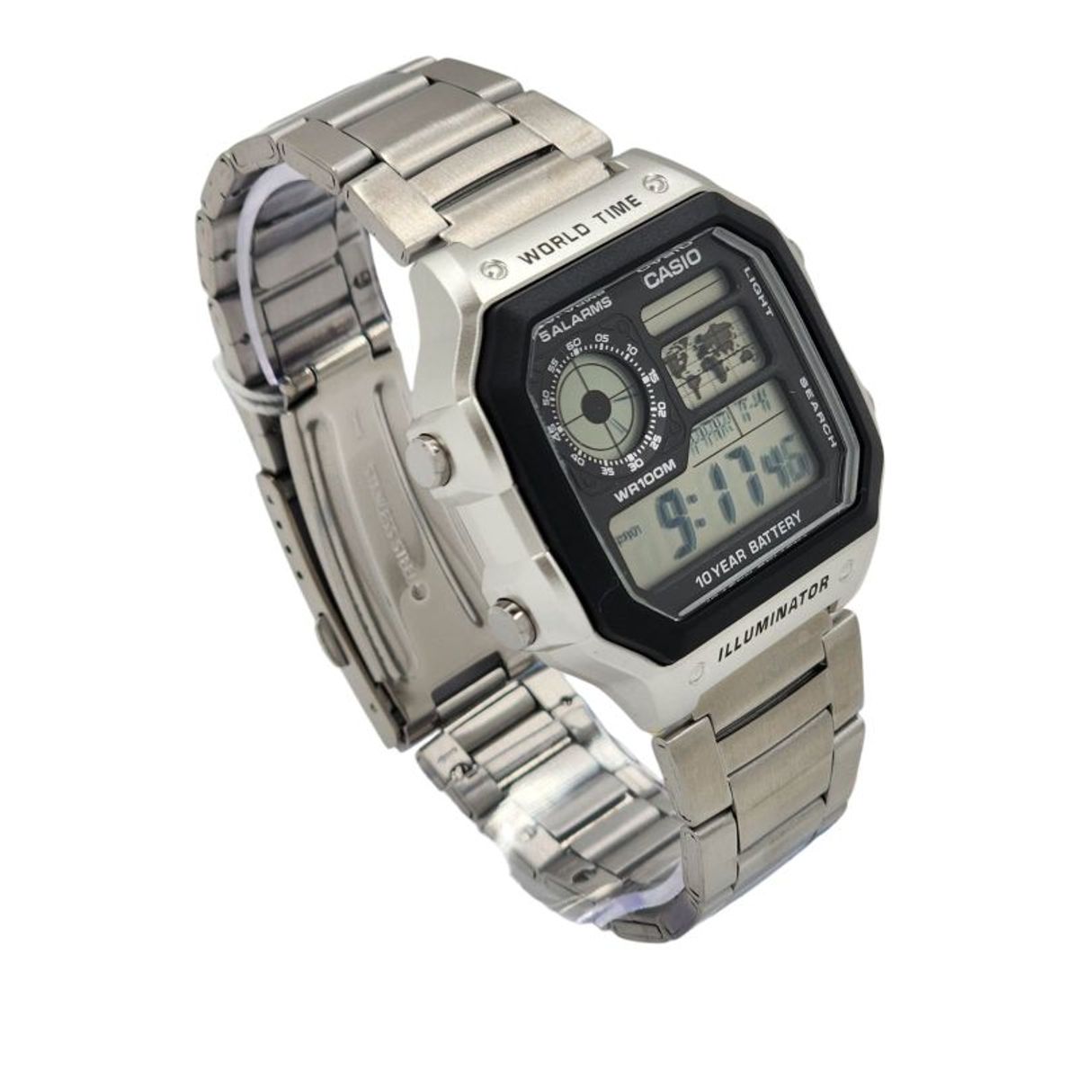 CASIO - Reloj Casio caballero AE-1200WHD-1AV correa acero inoxidable