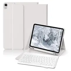 GENERICO - Funda Teclado iPad 11 Generación (11”) Ranura Lápiz Español - Gris