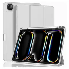 GENERICO - Funda Para iPad Pro 12.9 3/4/5/6° Gen Ranura Carga Magnética - Gris