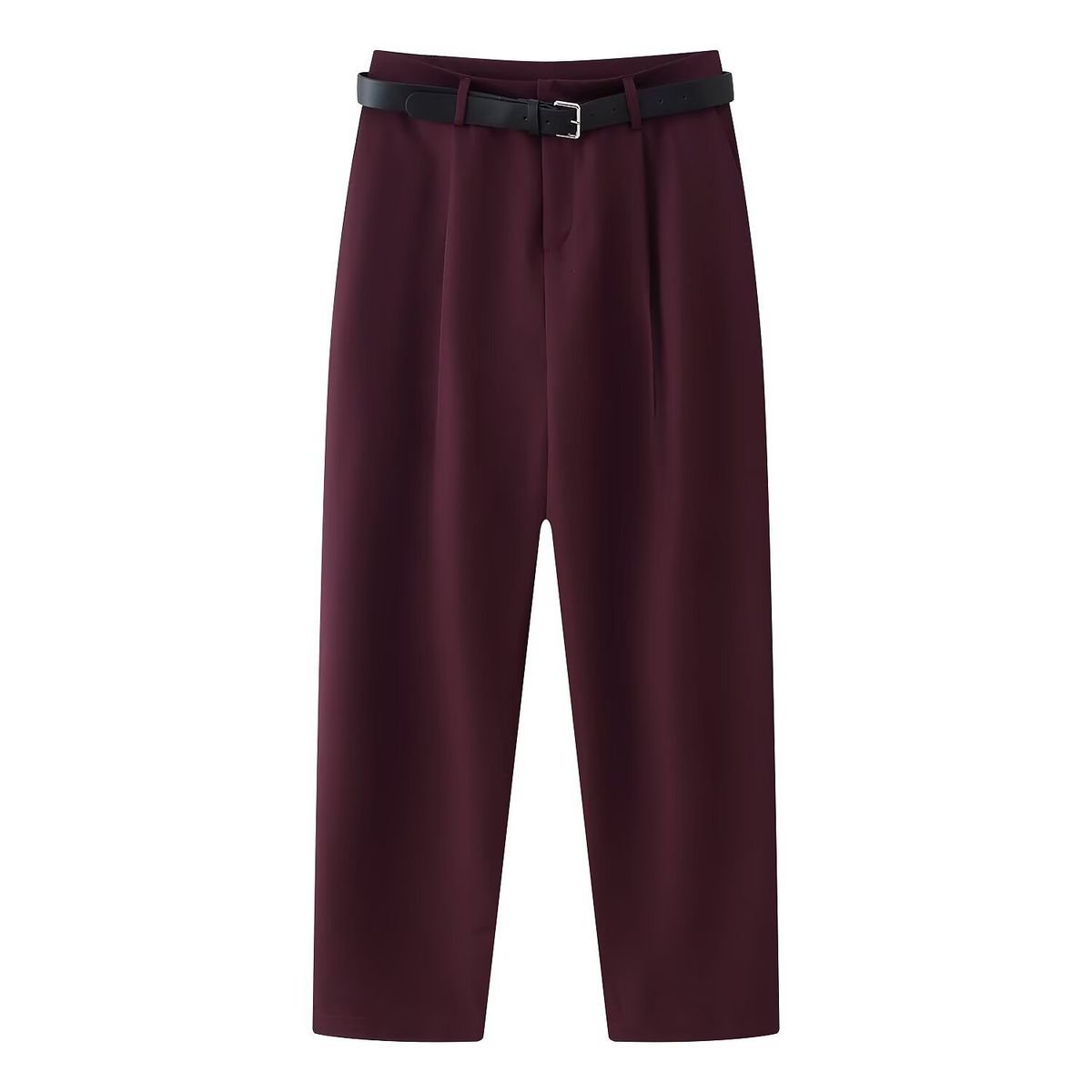 VELVET - Pantalon Bruselas Plices Burdeo Mujer