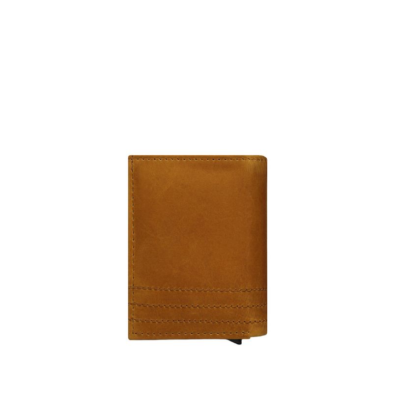 CRAFTMEN - Billetera Automatica De Cuero Natural Con Rfid Hombre Craftmen