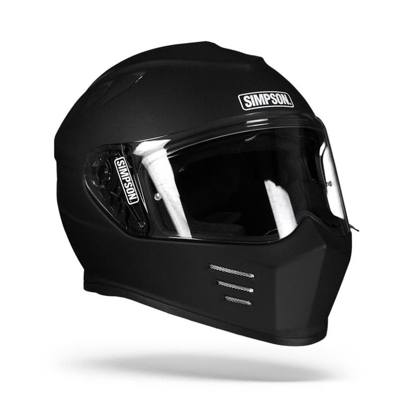 GENERICO - Casco De Moto Simpson Venom P2 Negro Mate