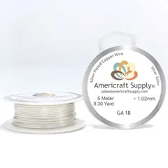 GENERICO - Alambre Americraft supply calibre 18 plateado silver