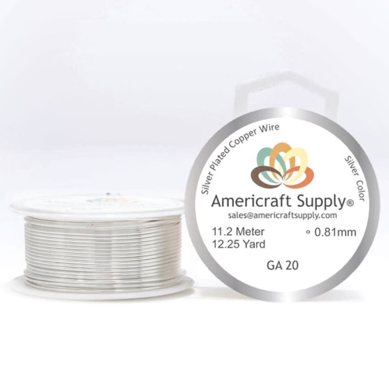 GENERICO - Alambre Americraft supply calibre 20 plateado silver