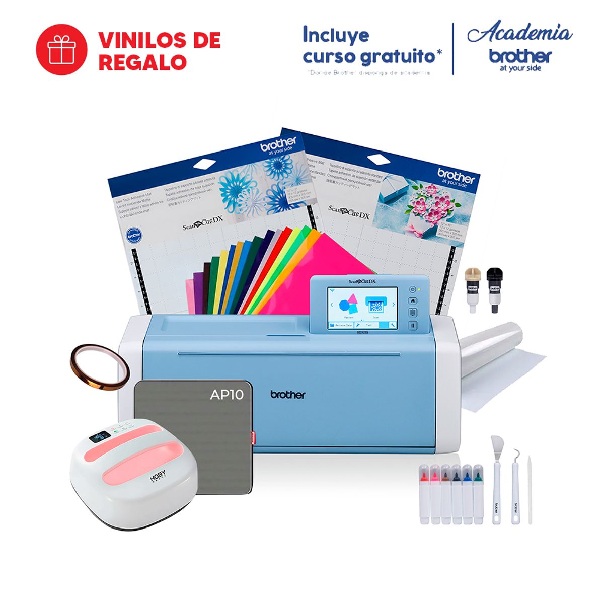 BROTHER - PLOTTER DE CORTE SCAN 225 + ESTAMPADORA + REGALOS
