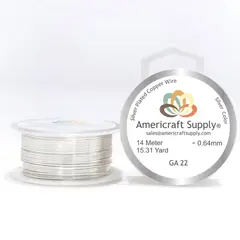 GENERICO - Alambre Americraft supply calibre 22 plateado silver