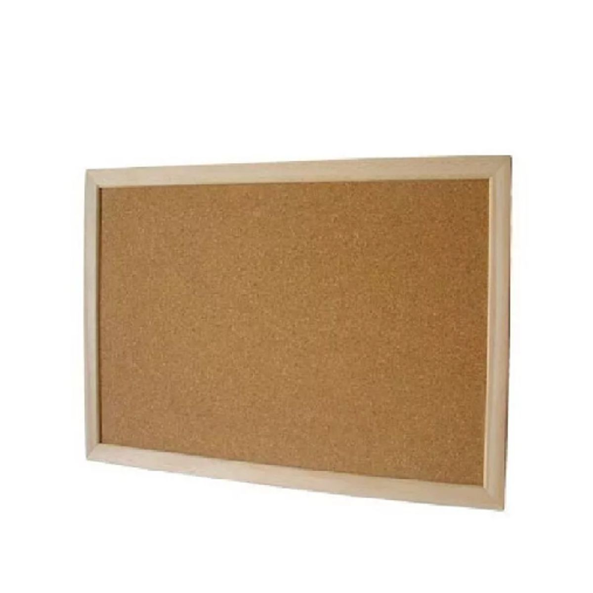 GENERICO - Pizarra corcho 50 x 70 borde madera resistente + fijadores c