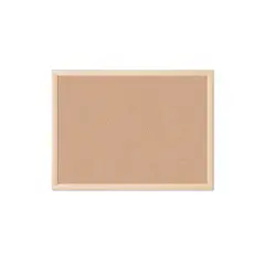 GENERICO - Pizarra corcho 40 x 60 borde madera resistente + fijadores c