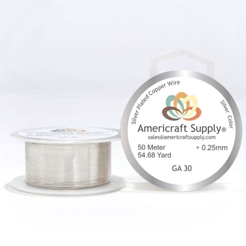 GENERICO - Alambre Americraft supply calibre 30 plateado silver