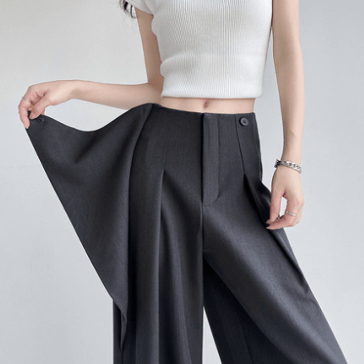 VELVET - Pantalon Praga Gris Mujer