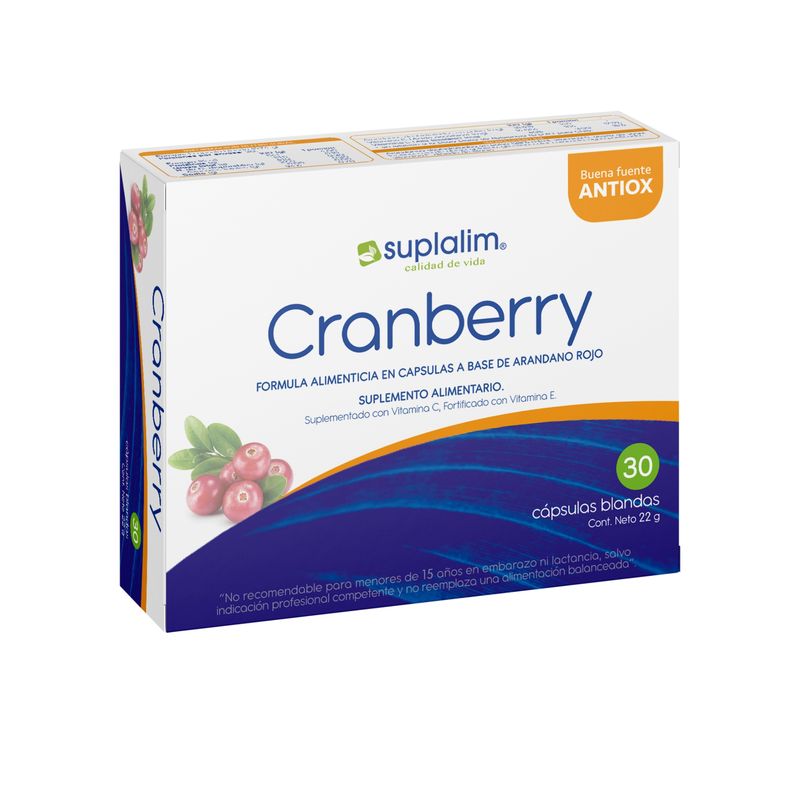 SUPLALIM - Cranberry - 30 Cápsulas Suplalim