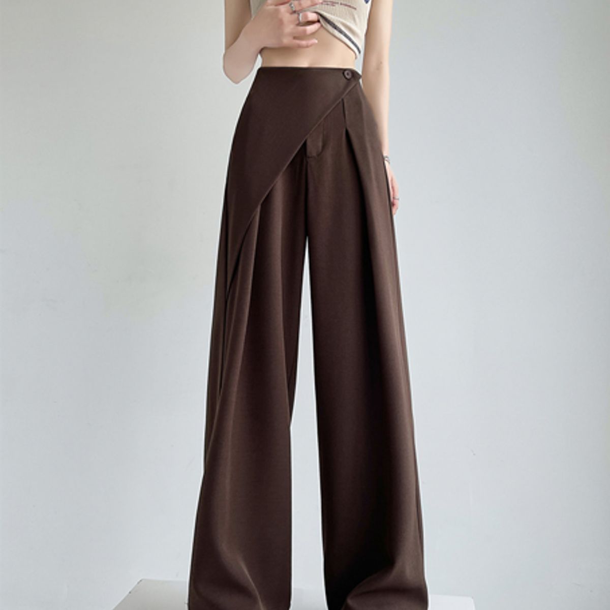 VELVET - Pantalon Praga Marron Mujer