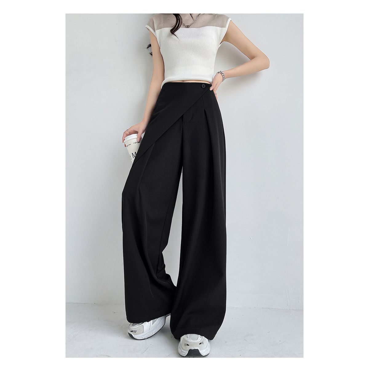 VELVET - Pantalon Praga Negro Mujer